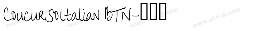 Coucursoltalian BTN字体转换